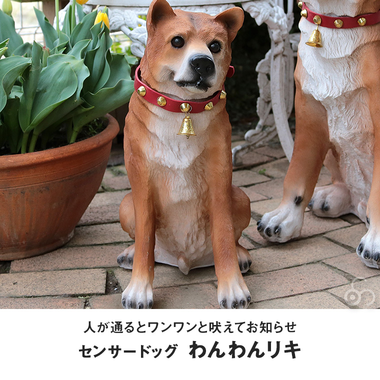 番犬 センサードッグ わんわんリキ ロボット 置物 オブジェ 防犯