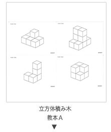 Smilekids スマイルキッズ 立方体積み木 教本Ａ パターンブック ニキーチン 幼児教育 お受験 知育玩具 SK-017
