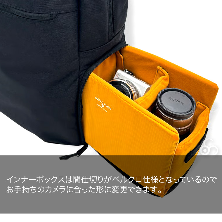 スクアーロワークス Camera リュックサッ...の詳細画像4