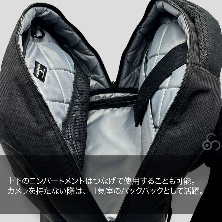 スクアーロワークス Camera リュックサッ...の詳細画像5