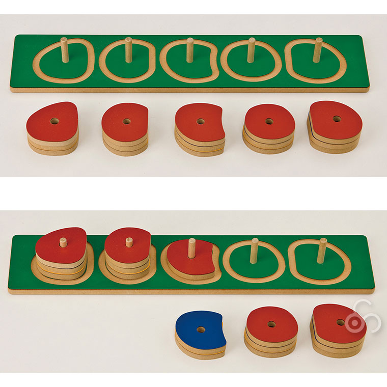 TAG 微妙に形が異なるカーブパズル TGES14 知育玩具 知育 おもちゃ 木製 3歳 4歳 5歳 6歳 男の子 女の子 誕生日 プレゼント クリスマスプレゼントの画像