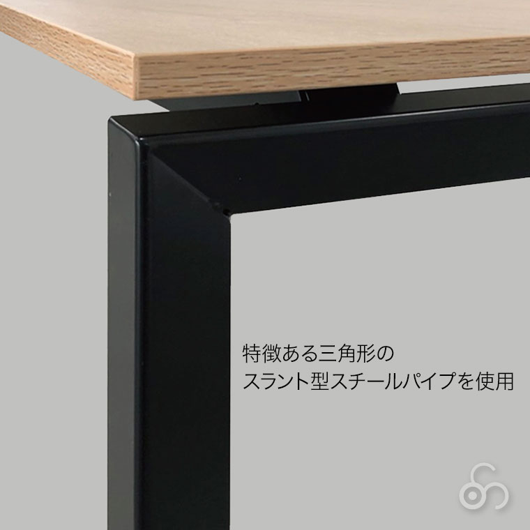 プレモア Premor サロンテーブル D1000/W1800 W-PR-180100-DT-BK-NT オフィステーブル_3