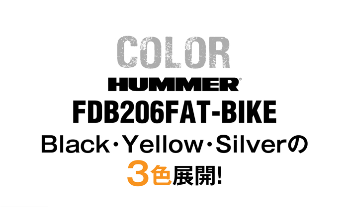 HUMMER(ハマー) FDB206FAT-BIKE 20インチ 極太3.0タイヤ 折りたたみ式