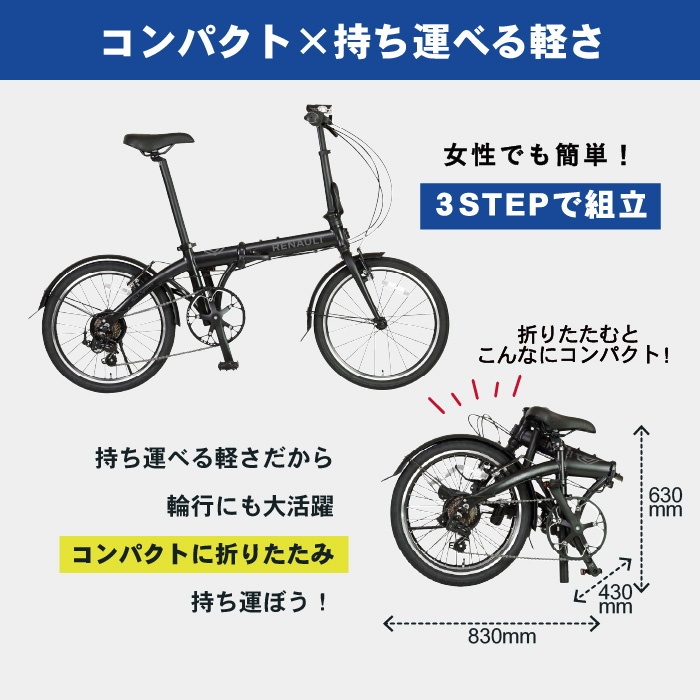 ルノー（RENAULT） LIGHT10 Black Signature 10.8kg！7段変速 前後