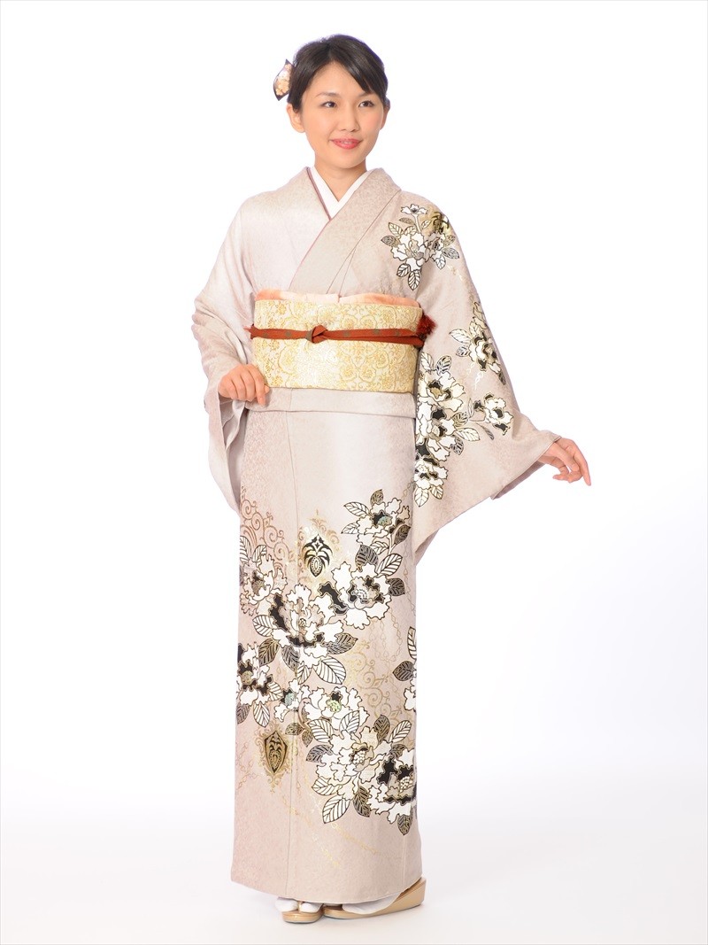 正絹 訪問着レンタル フルセット8AD206 レンタル 正絹 訪問着 結婚式 ...