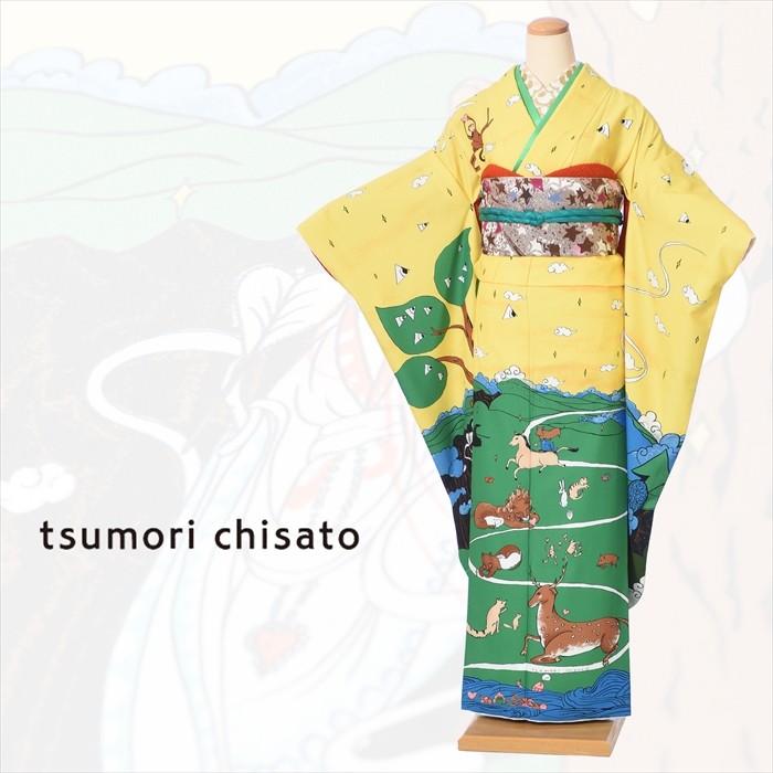 ヒート 振袖 ツモリチサト tsumori chisato 裄68 Ｌ sn501