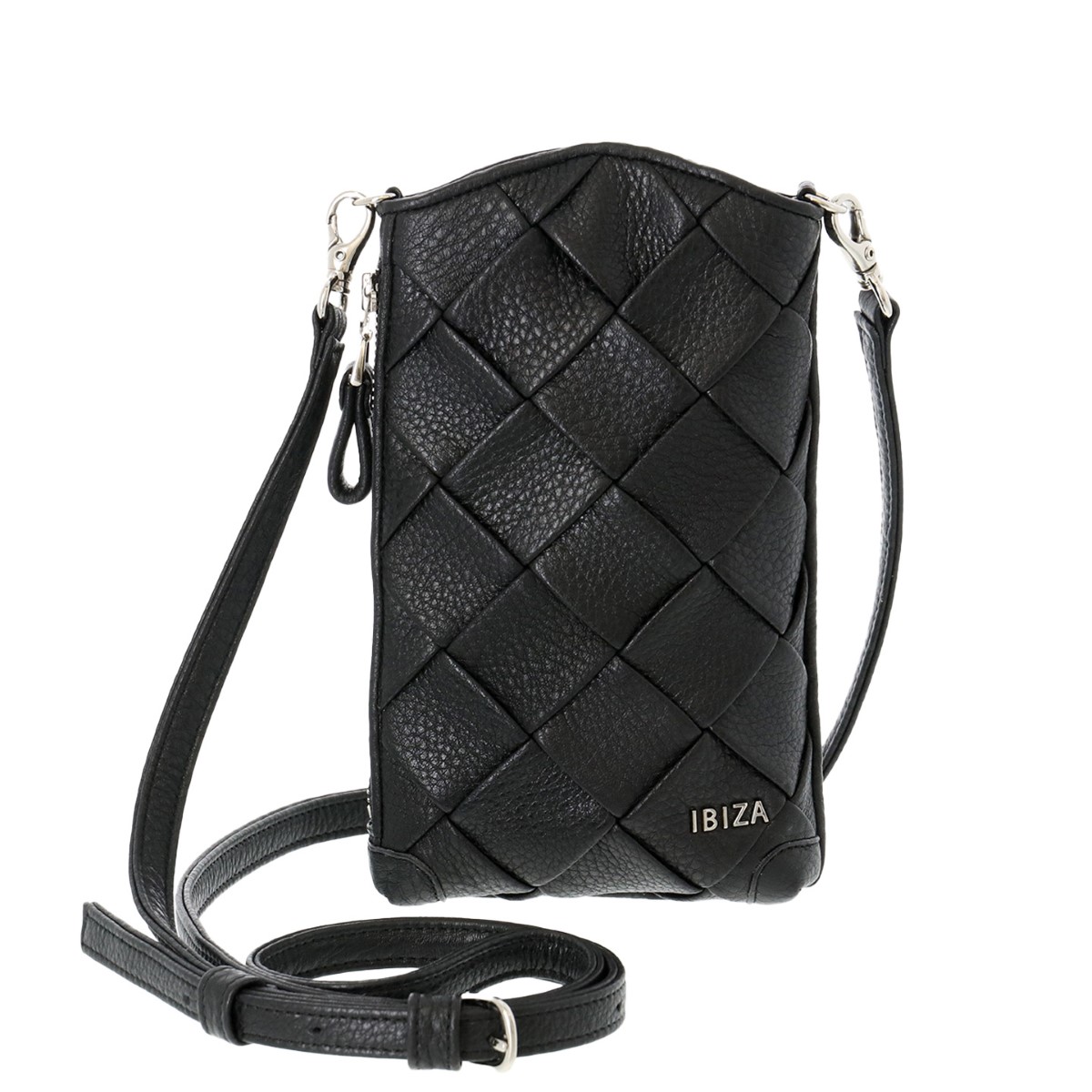 イビサ公式 日本製 多機能 スマホショルダー 斜めがけ 本革 レザー