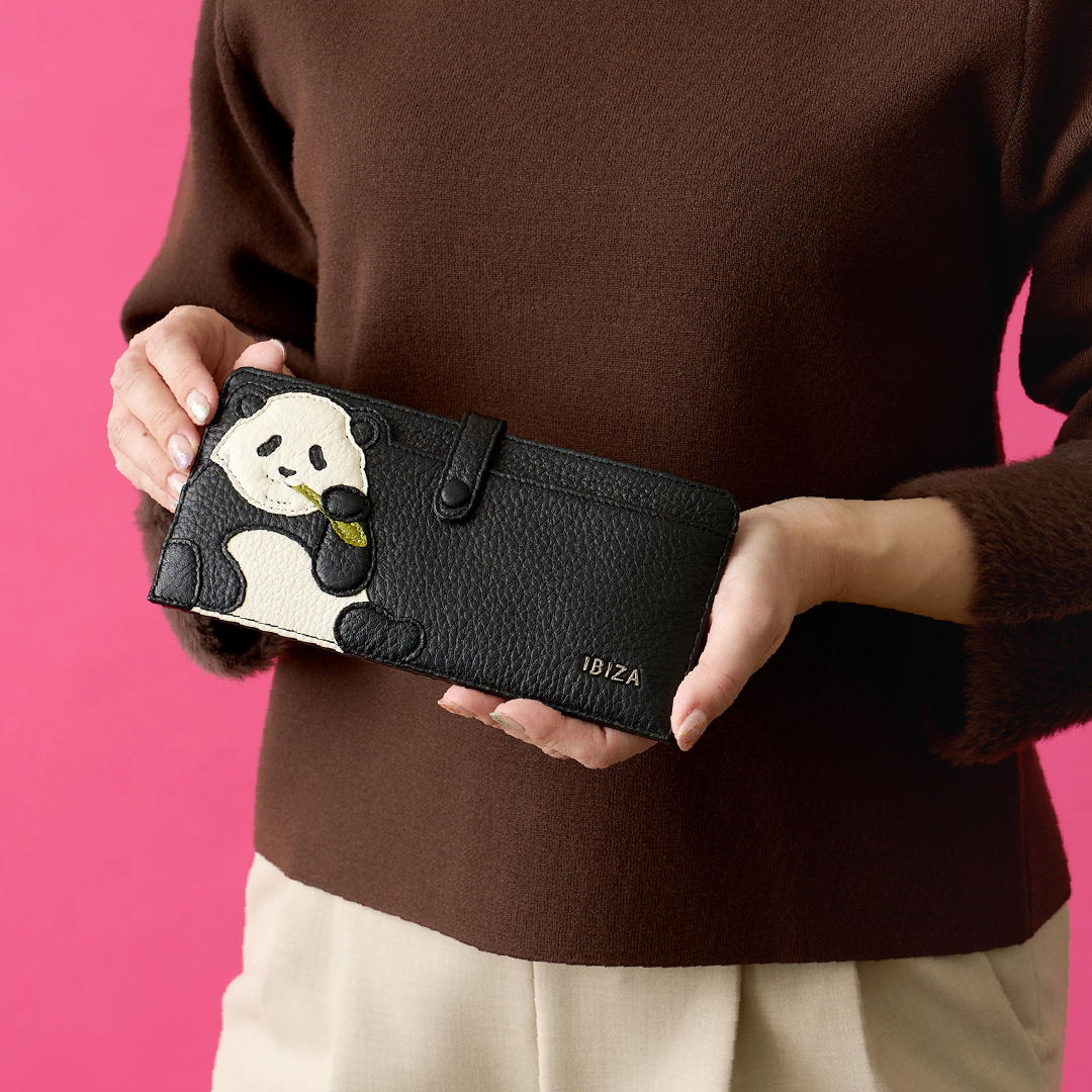 イビサ公式 パンダ 人気 財布 長財布 大人 かわいい 使いやすい