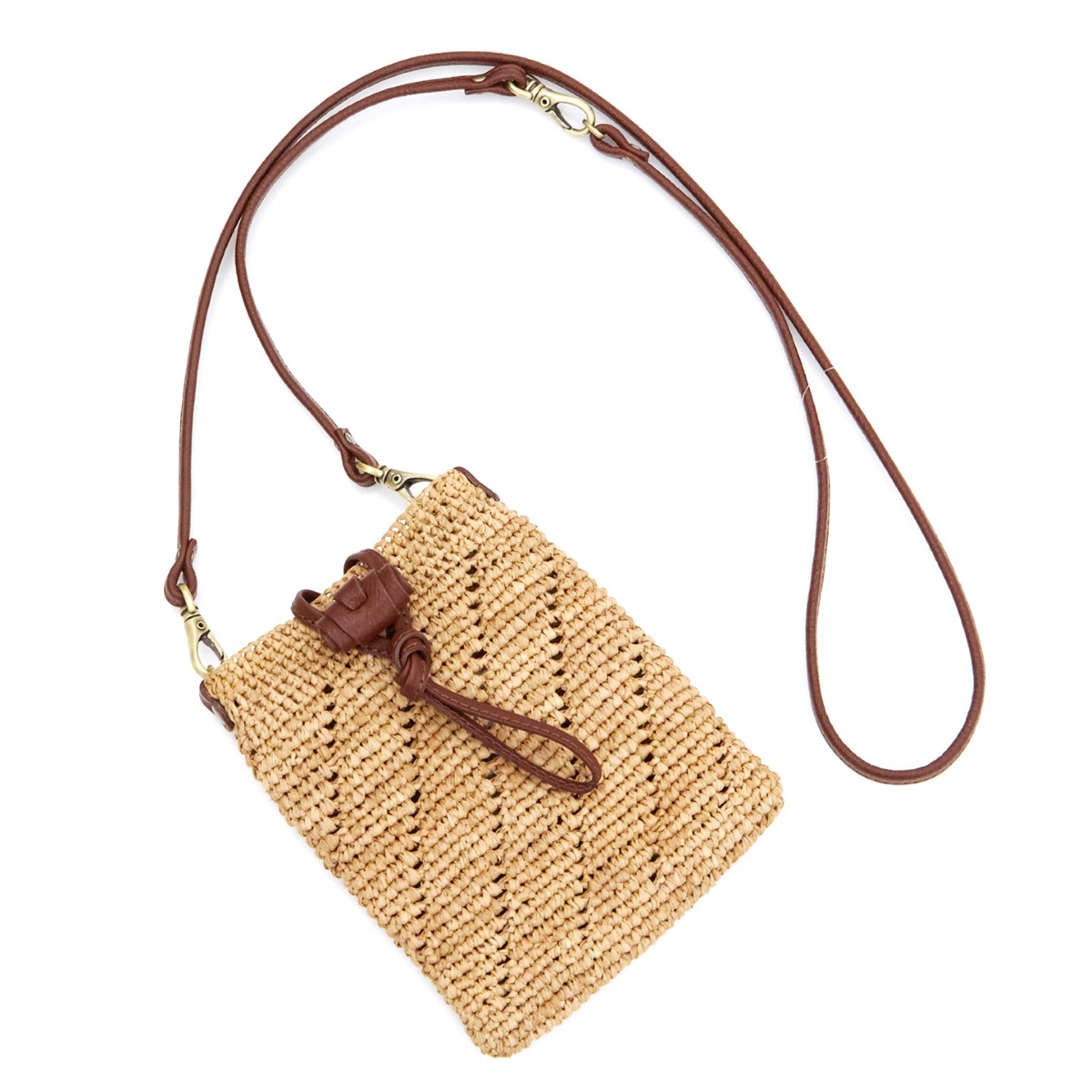 美品 イビサ ☆ レザー ドッグフェイス ミニ ショルダーバッグ ポシェット 茶 美品 イビサ ☆ レザー ドッグフェイス ミニ ショルダーバッグ