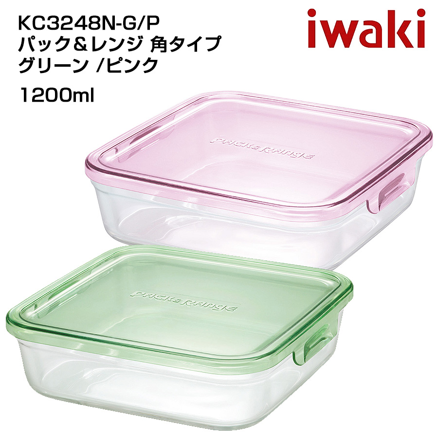 iwaki イワキ パック＆レンジ 丸型タイプ 380ml : アイビー