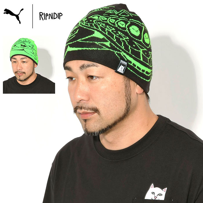 PUMA（プーマ） ニット帽 リップンディップ ビーニー コラボ ( RIPNDIP