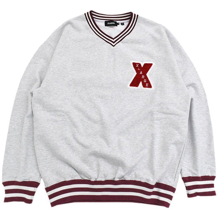 完売確実 XLARGE X LOGO V NECK SWEAT シンプル＆立体ロゴ 完売確実 XLARGE X LOGO V NECK SWEAT シンプル＆立体ロゴ (X