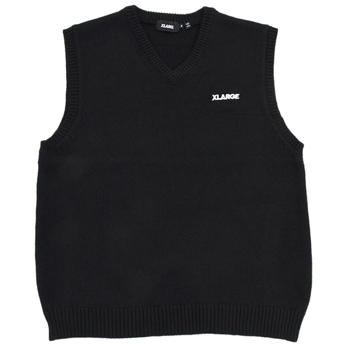 エクストララージ ベスト X-LARGE メンズ スタンダード ロゴ ニット (Standard Logo Knit Vest ニットベスト Vネック  トップス 101223015001)