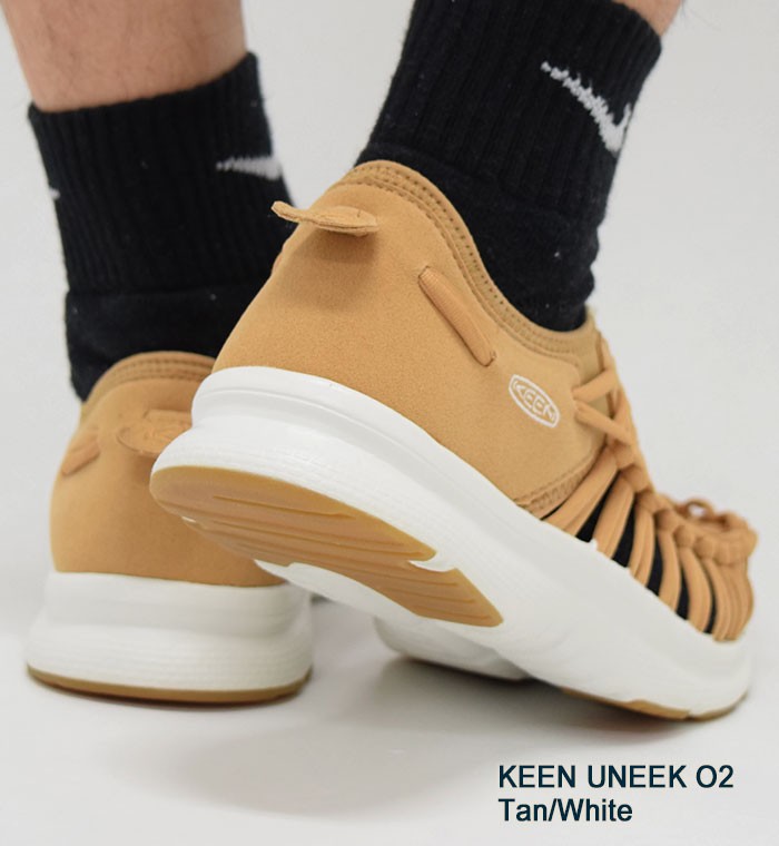 キーン KEEN サンダル メンズ 男性用 ユニーク オーツー Tan/White