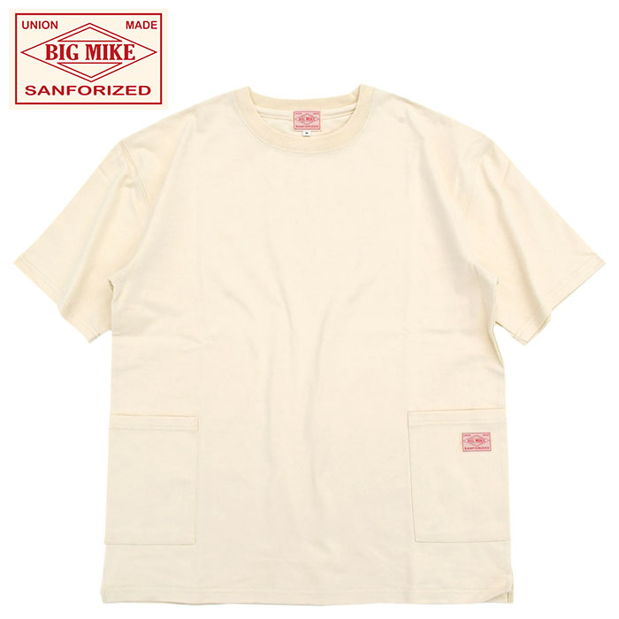 ビッグマイク Tシャツ 半袖 BIG MIKE メンズ 10オンス ダブル ポケット ( 10OZ ...
