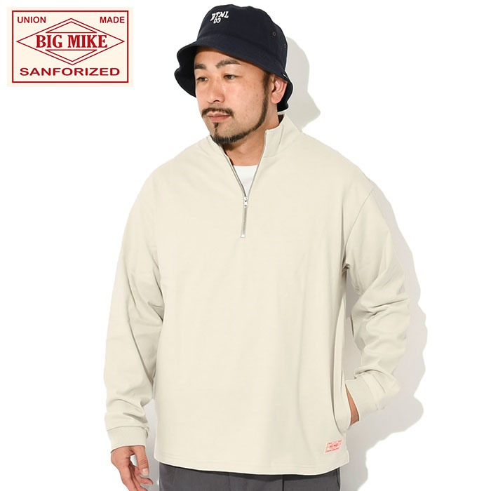 ビッグマイク カットソー 長袖 BIG MIKE メンズ 10オンス ハーフ ジップ ( 10OZ Half Zip T-SHIRTS カットソー トップス アメカジ 102438720 )