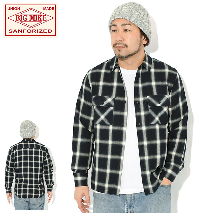 BIG MIKE(ビッグマイク) シャツ 長袖 メンズ 26SS ライト フランネル BIG MIKE(ビッグマイク) シャツ 長袖 メンズ 26SS ライト フランネル
