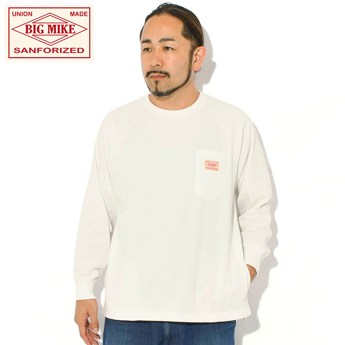 BIG MIKE（ビッグマイク） ロンT Tシャツ 長袖 メンズ ピグメント