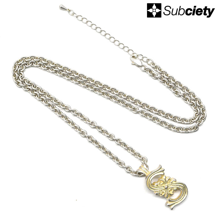 サブサエティ ネックレス Subciety クレスト ブラス ( subciety