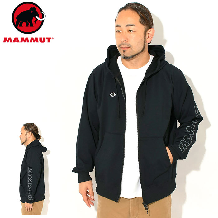 MAMMUT ブラック フルジップ パーカー L MAMMUT（マムート） パーカー ジップアップ メンズ エッセンシャル 2.0