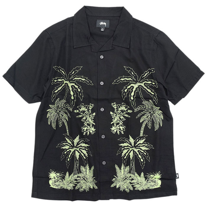 ステューシー シャツ 半袖 STUSSY メンズ Palm Tree(stussy shirt アロハシャツ オープンカラーシャツ トップス 1110048 USAモデル 正規)｜icefield｜02