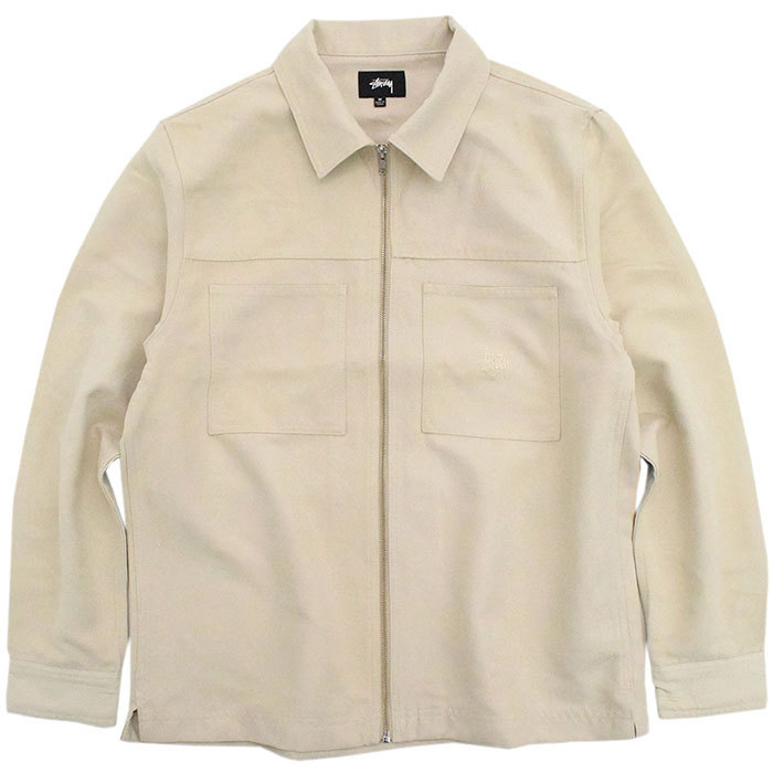 ステューシー ジャケット STUSSY メンズ Micro Suede Work Shirt ( stussy JKT シャツジャケット フルジップ 1110134 USAモデル 正規 )｜icefield｜03