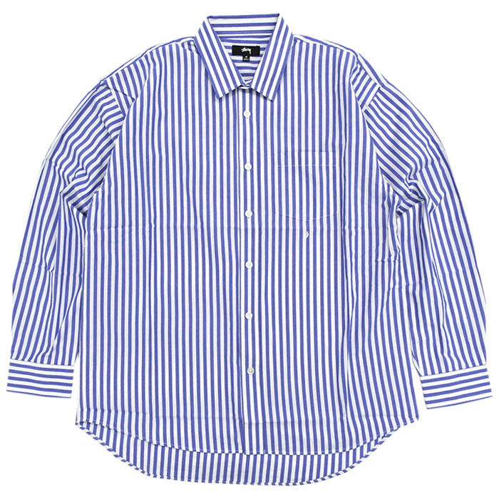 ステューシー シャツ 長袖 STUSSY メンズ Classic Poplin ( stussy shirt ストライプ カジュアルシャツ トップス  1110248 USAモデル 正規 )