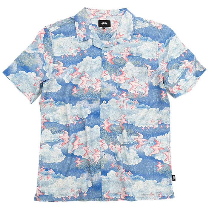 ステューシー シャツ 半袖 STUSSY メンズ Cloud And Birds ( stussy