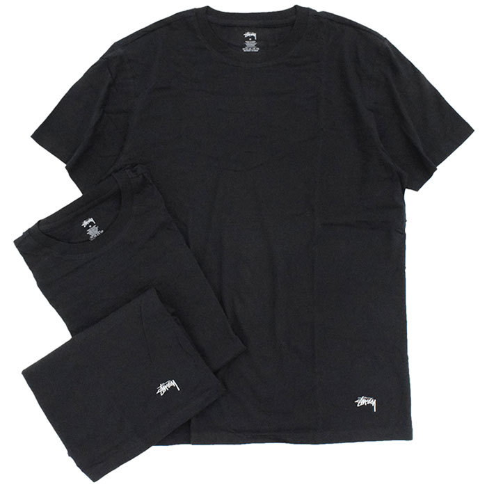 ステューシー Tシャツ 半袖 STUSSY メンズ Stussy Undershirt ( stussy tee アンダーシャツ 3枚組 3枚セット 3P 1140199 USAモデル 正規 )｜icefield｜03