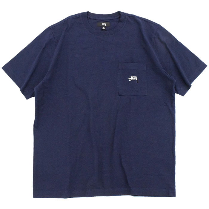 ステューシー カットソー 半袖 STUSSY メンズ Stock Logo Pocket ( stussy crew クルー ポケット ポケT Tシャツ 1140271 USAモデル 正規 )｜icefield｜02