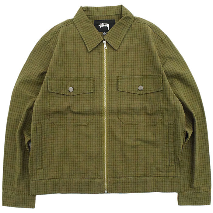 ステューシー ジャケット STUSSY メンズ Check Garage ( stussy JKT ガレージジャケット JACKET アウター 男性用  115534 USAモデル 正規 )