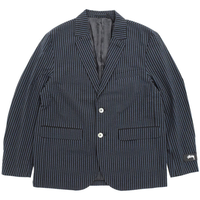 ステューシー ジャケット STUSSY メンズ Stripe Seersucker Sport Coat ( JKT ストライプ シアサッカー テーラード 115577 USAモデル 正規 )｜icefield｜02