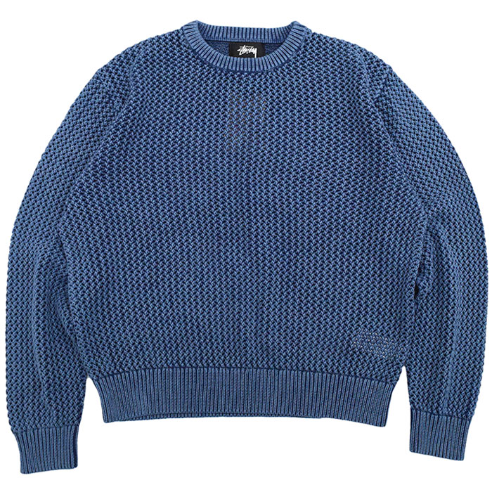 ステューシー セーター STUSSY メンズ Pigment Dyed Loose Gauge (stussy sweater クルーネック  ピグメント トップス 117115 USAモデル 正規)