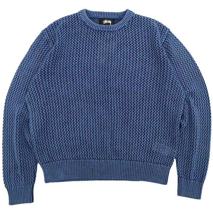 ステューシー セーター STUSSY メンズ Pigment Dyed Loose Gauge (stussy sweater クルーネック ピグメント トップス 117115 USAモデル 正規)｜icefield｜02