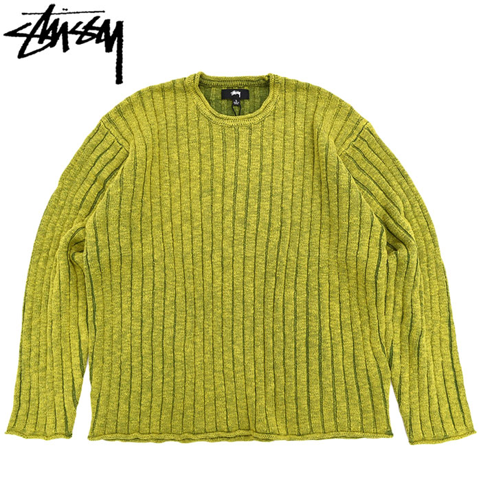 ステューシー セーター STUSSY メンズ Cotton Slub Rib Crew Neck ( stussy sweater クルーネック  トップス メンズ・男性用 117252 USAモデル 正規 )