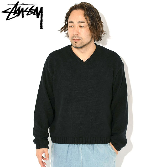 STUSSY（ステューシー） セーター メンズ Roll V Neck ( stussy