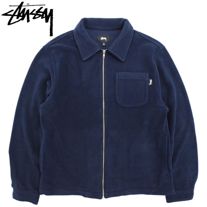 ステューシー ジャケット STUSSY メンズ Polar Fleece Zip Up Shirt ( stussy JKT フリース  シャツジャケット JACKET アウター 118344 USAモデル 正規 )