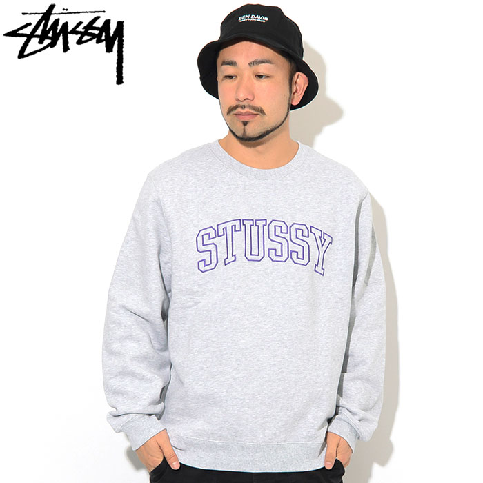 ステューシー トレーナー STUSSY メンズ Stussy Outline Applique ( stussy crew sweat スウェット トップス 男性用 118353 USAモデル 正規 )｜icefield｜02