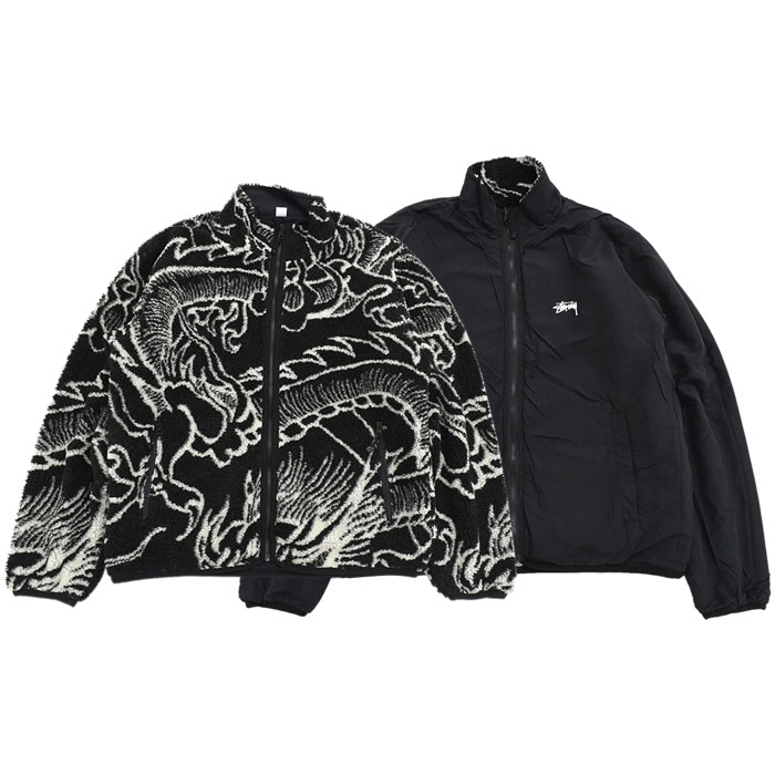 ステューシー ジャケット STUSSY メンズ Dragon Sherpa Reversible