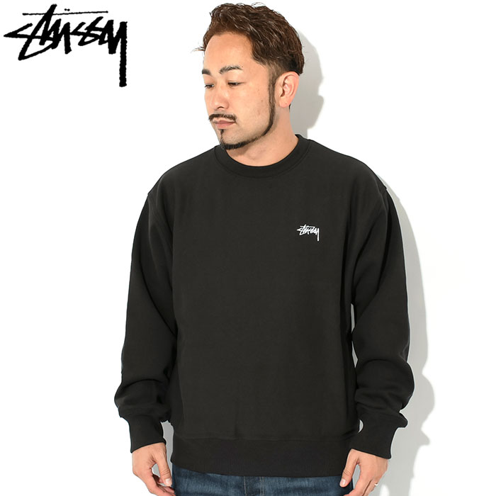 ステューシー トレーナー STUSSY メンズ 23HO Stock Logo ( stussy crew sweat スウェット トップス 男性用  118531 USAモデル 正規 )