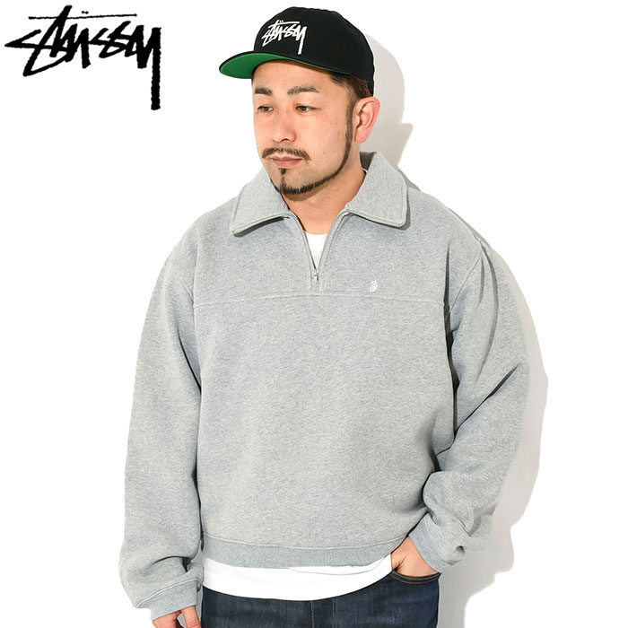 ステューシー トレーナー STUSSY メンズ Fleece Zip Mock Neck ( stussy sweat スウェット トップス 男性用 118539 USAモデル 正規 )｜icefield｜03