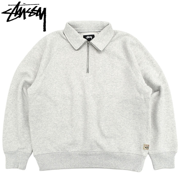 STUSSY（ステューシー） トレーナー メンズ Fleece Raglan Zip Mock