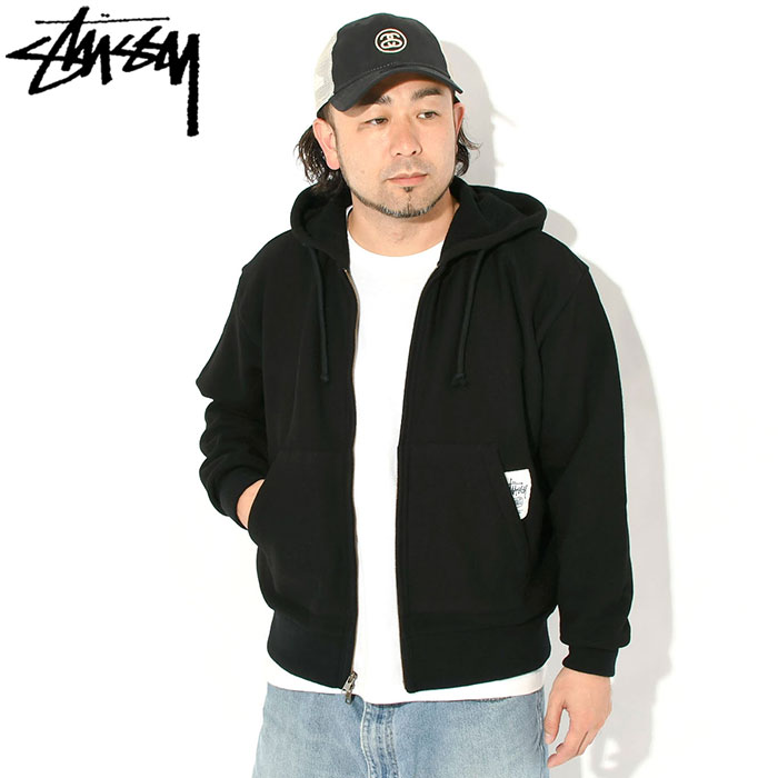ステューシー パーカー ジップアップ STUSSY メンズ Brass Zip Knit ( full zip hoodie スウェット フルジップ トップス 118593 USAモデル 正規 )の画像
