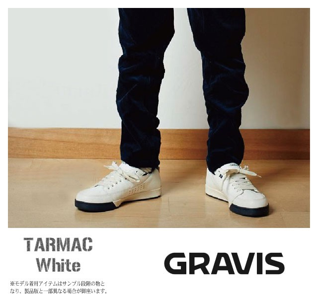 gravis（グラビス） スニーカー メンズ 男性用 ターマック ホワイト