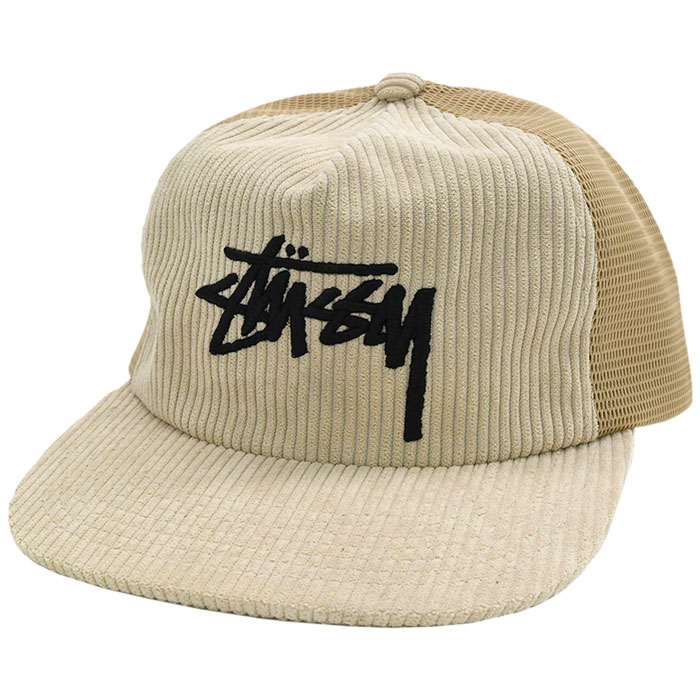 ステューシー キャップ 帽子 STUSSY Corduroy Trucker Cap (コーデュロイ メッシュキャップ スナップバック メンズ  1311068 USAモデル 正規)