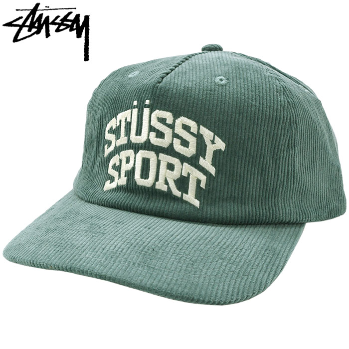 ステューシー キャップ 帽子 STUSSY Sport Arch Cord Strapback Cap ( コーデュロイ ストラップバック  メンズ・男性用 1311122 USAモデル 正規 )