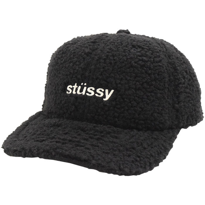 ステューシー キャップ 帽子 STUSSY Sherpa Fleece Low Pro Cap (ローキャップ ストラップバック シェルパ フリース 131954 USAモデル 正規)｜icefield｜02