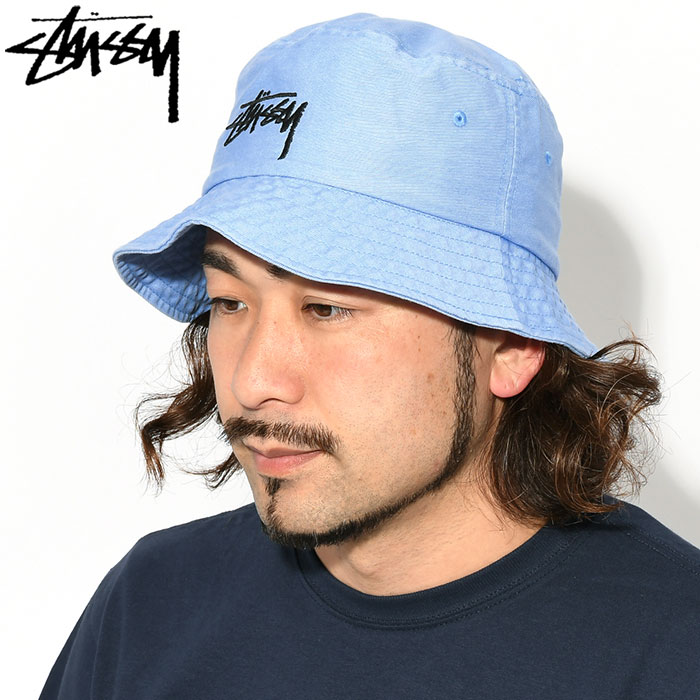 ステューシー バケット ハット STUSSY 23SU Big Stock Bucket Hat 帽子 ( stussyhat メンズ・男性用  1321132 USAモデル 正規 )[M便 1/1]