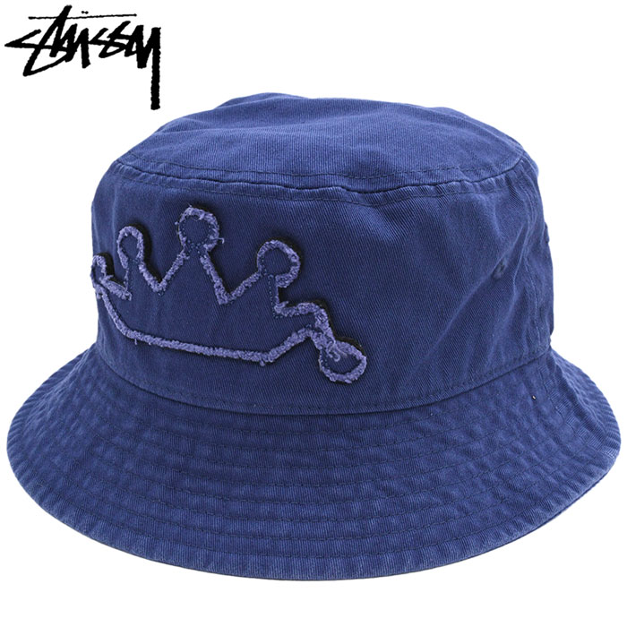 ステューシー バケット ハット STUSSY Crown Applique Bucket Hat 帽子 ( stussyhat メンズ・男性用  1321205 USAモデル 正規 )[M便 1/1]