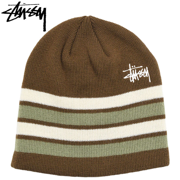 STUSSY（ステューシー） ニット帽 STUSSY Basic Striped Skullcap